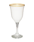 Water Glasses Gold Rim