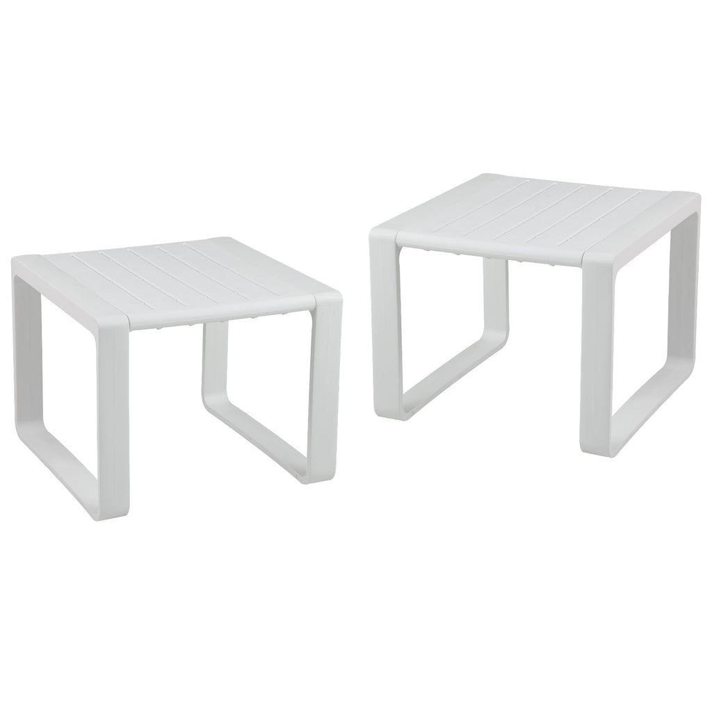 Weather Resistant Adirondack Outdoor Side Table Set of 2