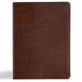 KJV Study Bible, Large Print Edition, Brown Bonded Leather - Bonded Leather