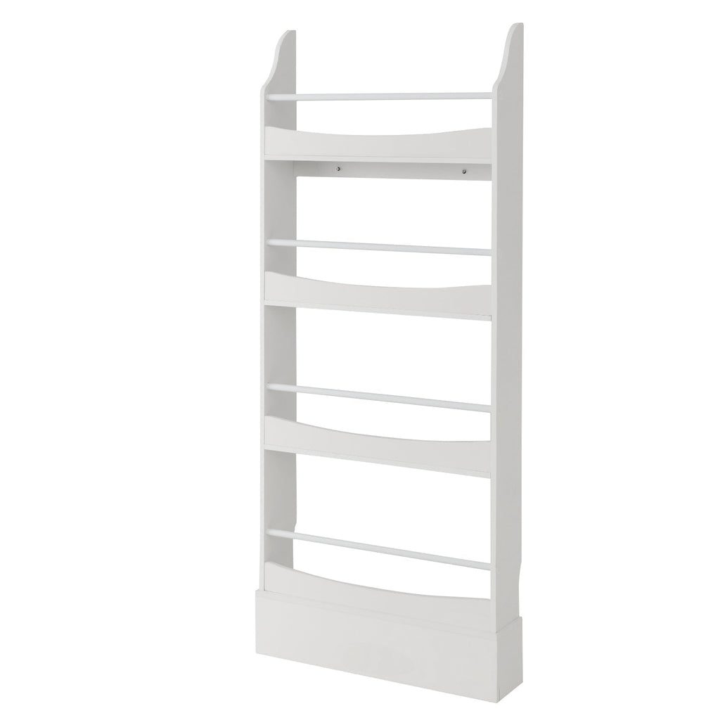 4-Tier Bookshelf with 2 Anti-Tipping Kits for Books and Magazines