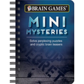 Brain Games - To Go - Mini Mysteries: Solve Perplexing Puzzles and Cryptic Brain Teasers - Spiral