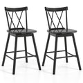 Set of 2 Windsor Bar Stool with Ergonomic Backrest and Footrests