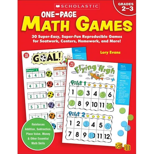 One-Page Math Games - Paperback