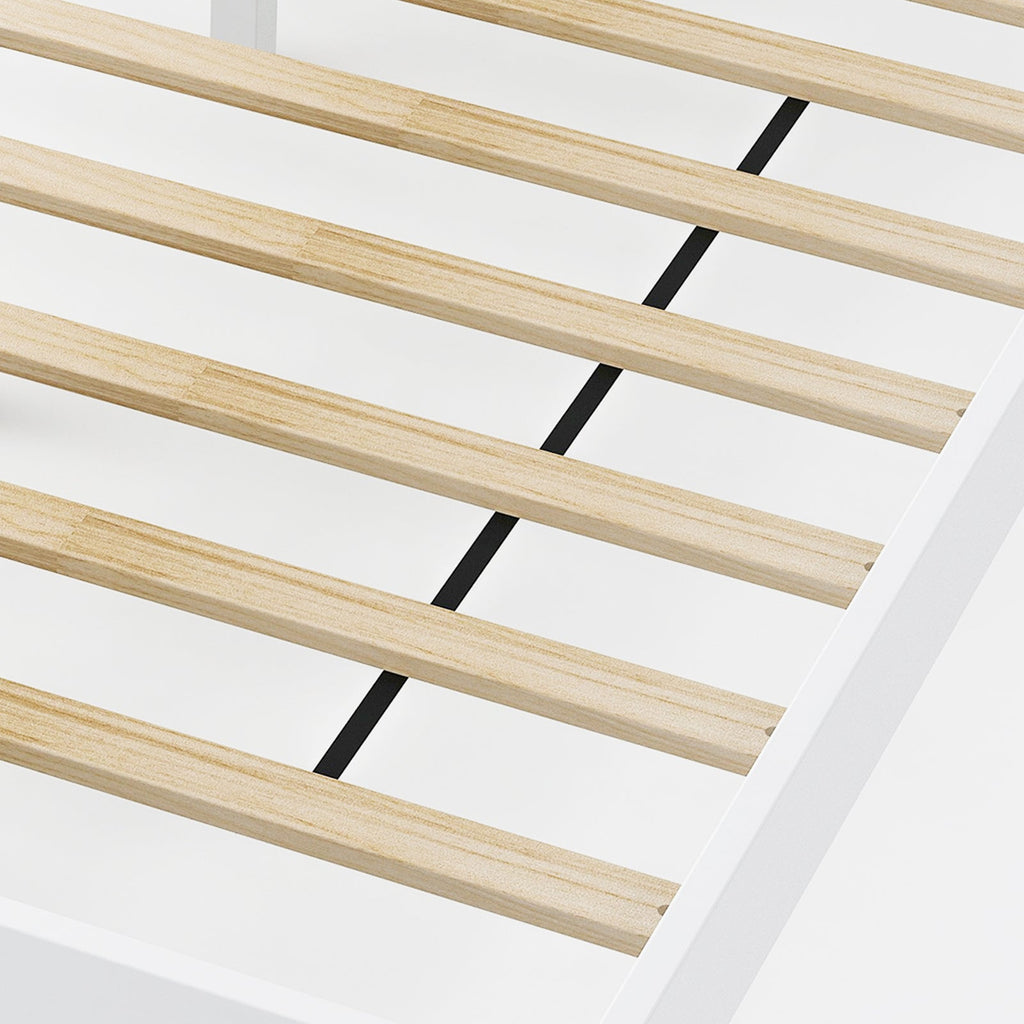 Twin/Full/Queen Size Wood Bed Frame with Headboard and Wooden Slats Support