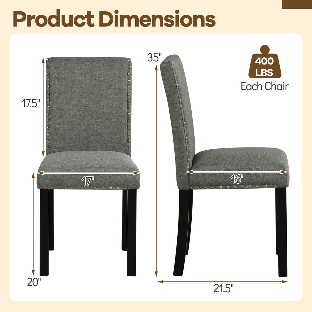 Wooden Dining Chairs Set of 4 with Bent Wood Legs