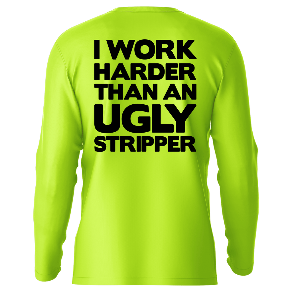 Work Harder - Hi-Visibility UPF 50 Long Sleeve Sun Shirt