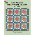 Early American Patchwork Quilts to Color - Paperback