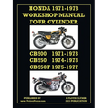 Honda 1971-1978 Workshop Manual 4-Cylinder Cb500, Cb550 & Cb550f Super Sport - Paperback