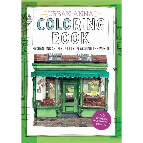 Urban Anna Coloring Book: Enchanting Shopfronts from Around the World - Paperback