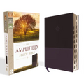 Amplified Study Bible, Imitation Leather, Purple, Indexed - Imitation Leather