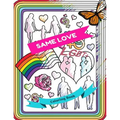 Same Love Lgbt+ Coloring Book: Adult Colouring Fun, Stress Relief Relaxation and Escape - Paperback
