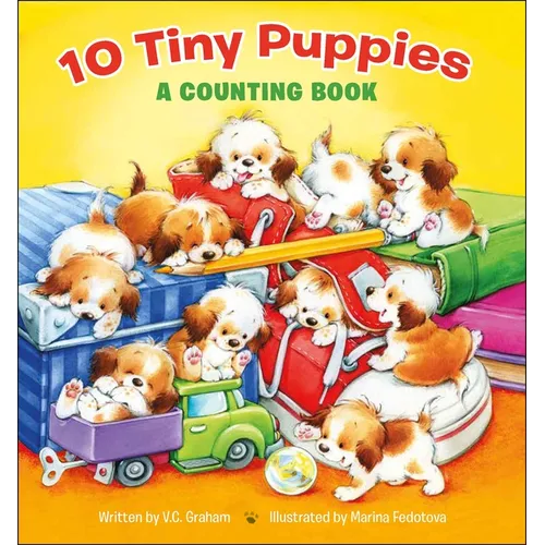 10 Tiny Puppies: A Counting Book - Library Binding