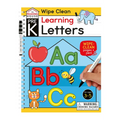 Learning Letters (Pre-K Wipe Clean Workbook): Preschool Wipe Clean Activity Workbook, Ages 3-5, Letter Tracing, Uppercase and Lowercase, First Words, - Paperback
