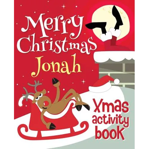 Merry Christmas Jonah - Xmas Activity Book: (Personalized Children's Activity Book) - Paperback
