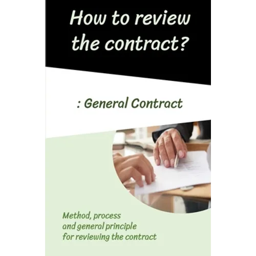 How to review the contract?: General contract - Paperback
