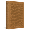 ESV Women's Study Bible (Trutone, Nubuck Caramel, 1 Chronicles 16:34 Design) - Imitation Leather
