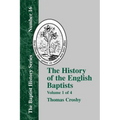 History of the English Baptists - Vol. 1 - Paperback