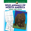 Creative Haven How to Draw Wild Animals of North America Coloring Book - Paperback