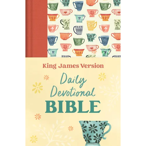 Daily Devotional Bible King James Version [Tangerine Tea Time] - Hardcover