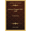Laurence Duggan 1905-1948: In Memoriam - Paperback