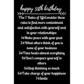 happy55th birthday The 7 Rules of Life - Paperback