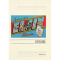 Vintage Lined Notebook Greetings from Elgin, Illinois - Paperback