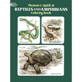 Reptiles and Amphibians Coloring Book - Paperback