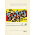 Vintage Lined Notebook Greetings from San Jose, California - Paperback
