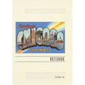 Vintage Lined Notebook Greetings from Chicago, Illinois - Paperback