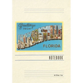 Vintage Lined Notebook Greetings from Jacksonville, Florida - Paperback