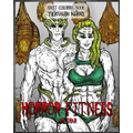 Adult Coloring Book Horror Fitness: Triathlon Aliens - Paperback