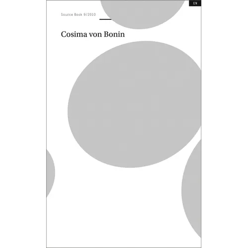 Cosima Von Bonin: Source Book 9 - Paperback