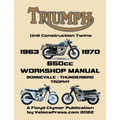 TRIUMPH 650cc UNIT CONSTRUCTION TWINS 1963-1970 WORKSHOP MANUAL - Paperback