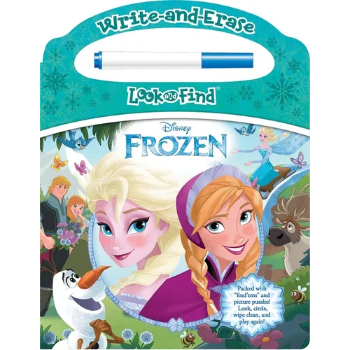 Disney Frozen: Write-And-Erase Look and Find - Board Book