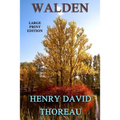 Walden - Large Print Edition - Paperback