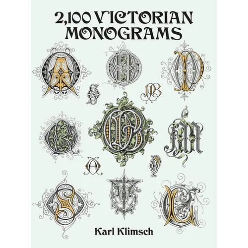2,100 Victorian Monograms - Paperback