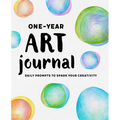 One-Year Art Journal: Daily Prompts to Spark Your Creativity - Paperback