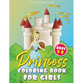 Princess Coloring Book for Girls Ages 3-9 - Paperback