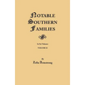 Notable Southern Families. Volume II - Paperback