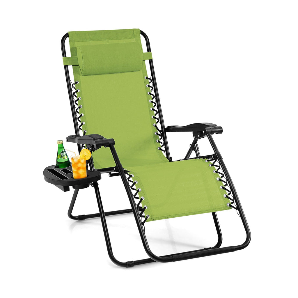 Outdoor Folding Zero Gravity Reclining Lounge Chair
