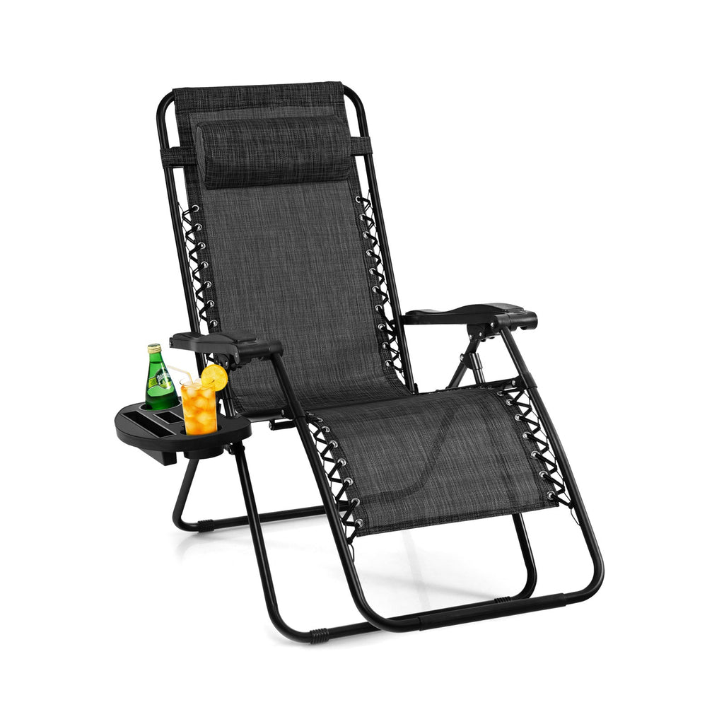 Outdoor Folding Zero Gravity Reclining Lounge Chair