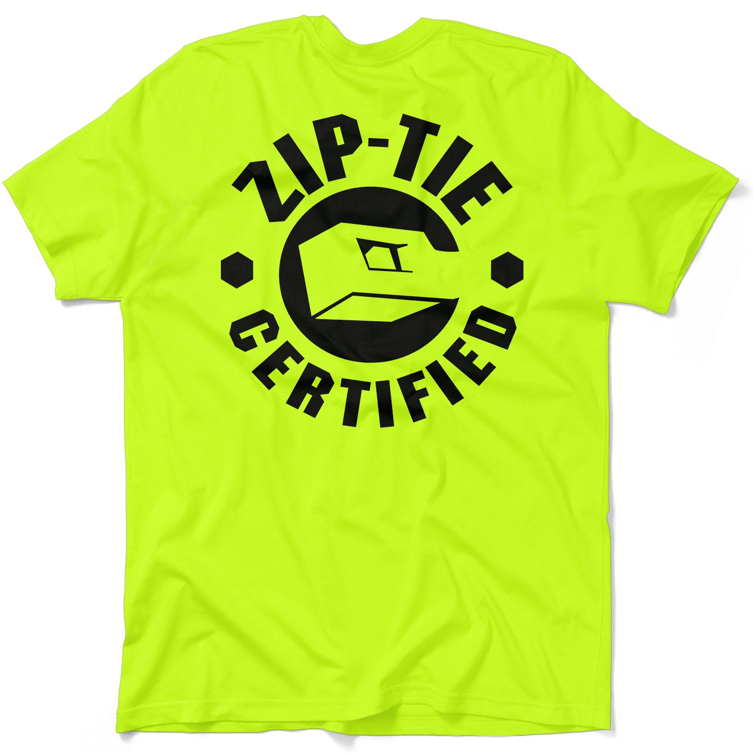 Zip Tie - Safety Yellow T-Shirt