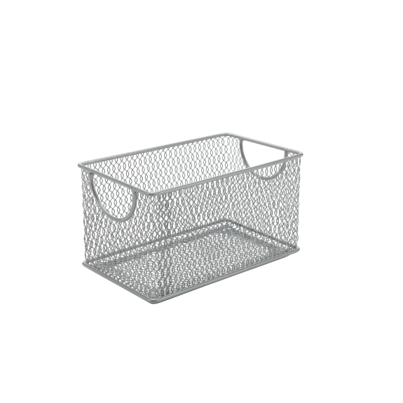 Zip  Box Mesh Storage Basket Organizer