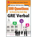 McGraw-Hill Education 500 GRE Verbal Questions to Know by Test Day - Paperback