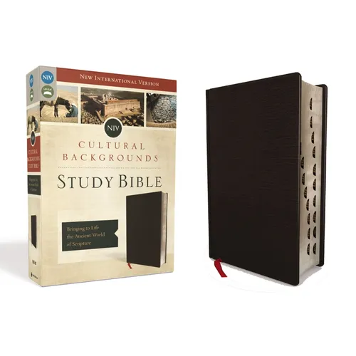 NIV, Cultural Backgrounds Study Bible, Indexed, Bonded Leather: Bringing to Life the Ancient World of Scripture - Bonded Leather