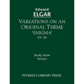 Variations on an Original Theme 'Enigma', Op.36: Study score - Paperback