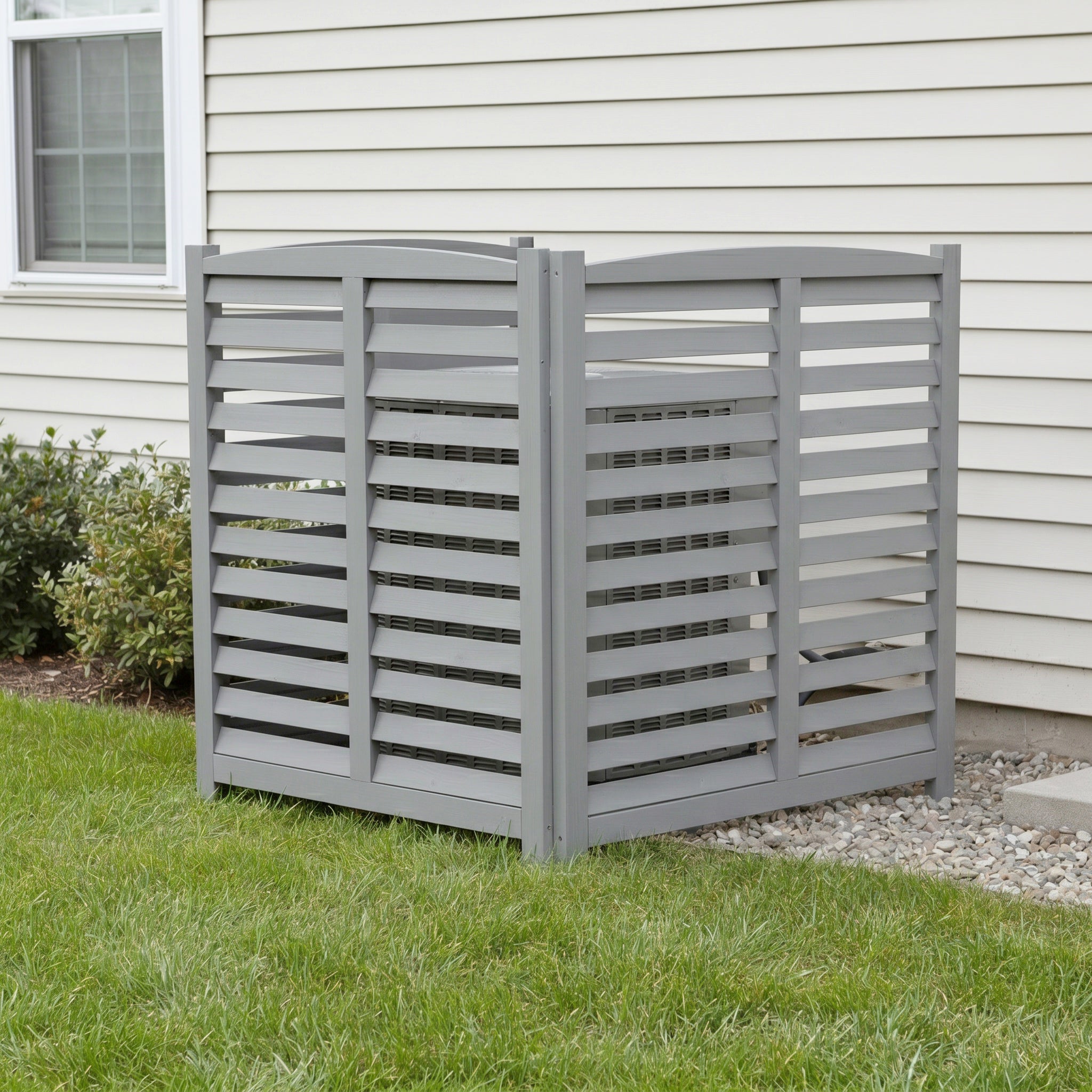 3-Panel Outdoor Air Conditioner Fence