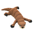 3D Printed Articulated Otter, Flexible Movable River Otter Figure With Jointed Body Legs And Tail, Cute Animal Desk Ornament & Collectible