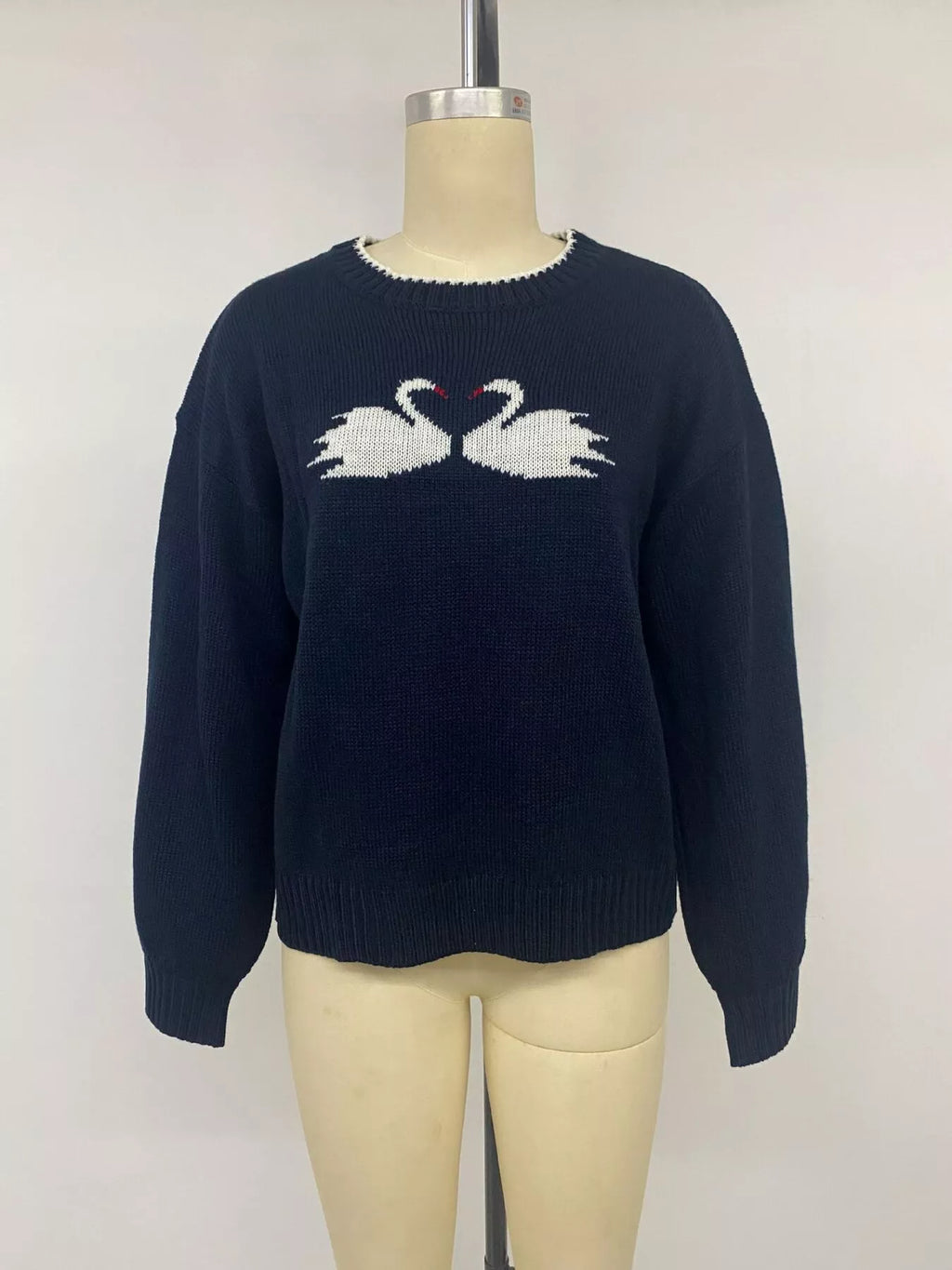 Swan Dropped Shoulder Sweater