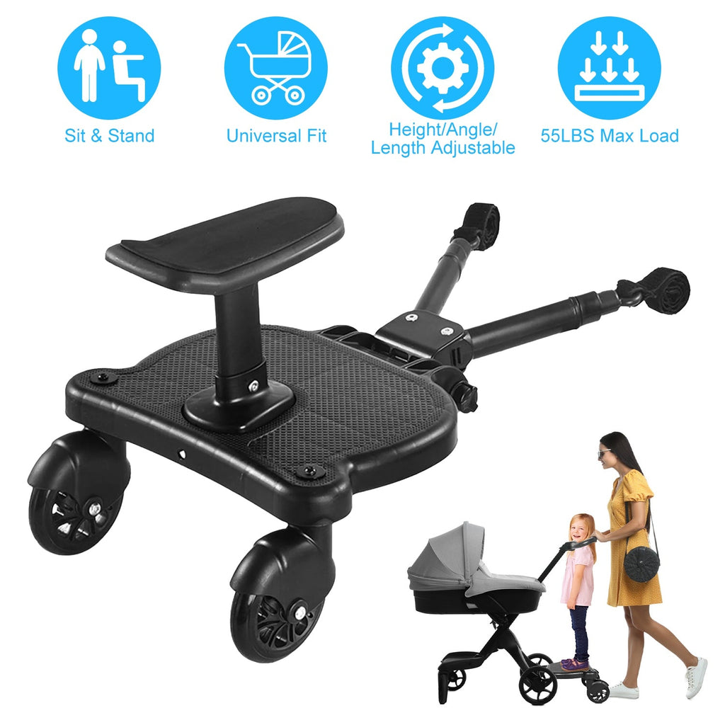 2 In 1 Universal Stroller Board Sit & Stand for 3-7 Years